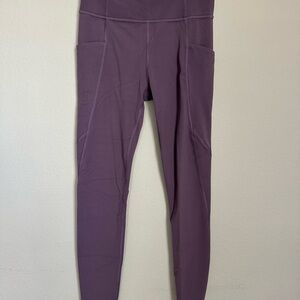 Athleta Girl Purple High-Waisted Leggings